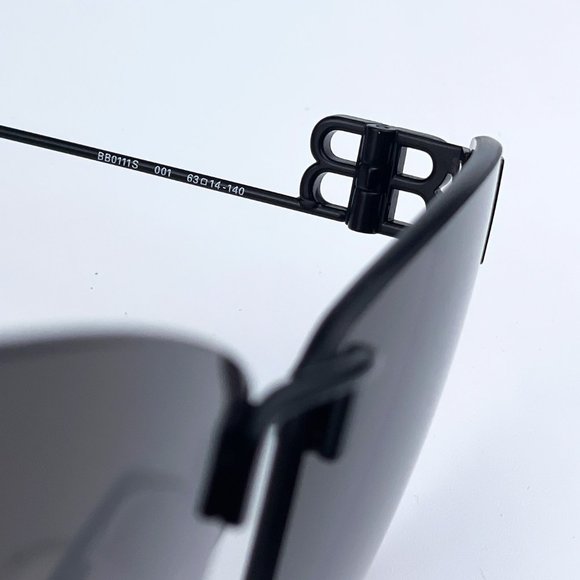 Balenciaga Dark Gray Rimless Sunglasses main image 5